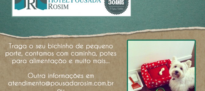 Hospede-se junto do seu PET Hospede-se junto do seu PET